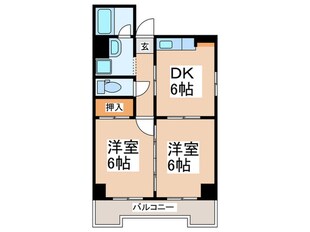 エルフェプラザの物件間取画像